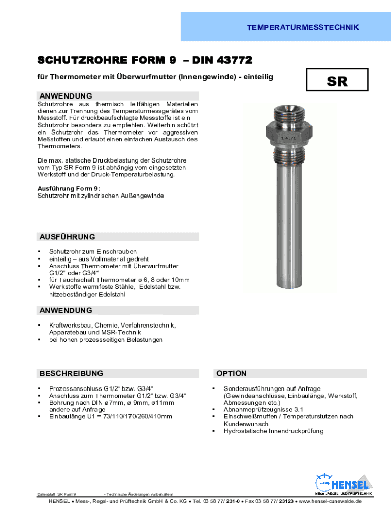 Ausfüllbar Online schutzrohre schutzrohre form 9din 43772 din 43772 Fax