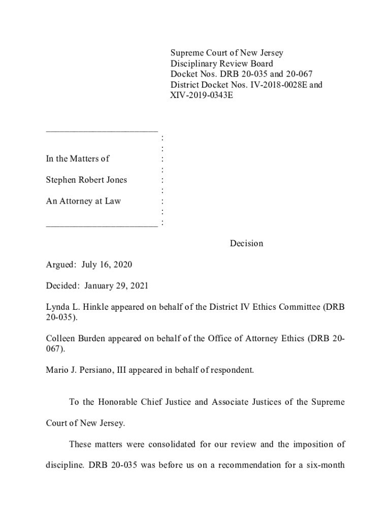 Fillable Online Disciplinary Review Board of the Supreme Court of New