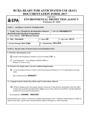 RCRA Voluntary Corrective Action Agreement Model