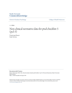 Fillable Online Non-clinical normative data for ptsd checklist-5 (pcl-5 ...