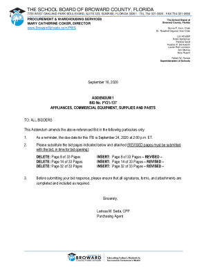 Fillable Online Broward county florida procurement Fax Email Print ...