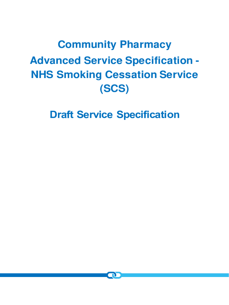 Fillable Online NHS community pharmacy smoking cessation service Fax Email Print pdfFiller
