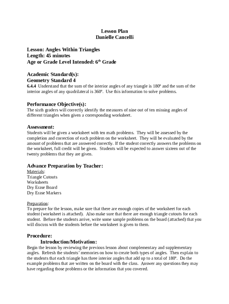 Mathematics Instructional Plans (MIPs)Virginia Department Doc