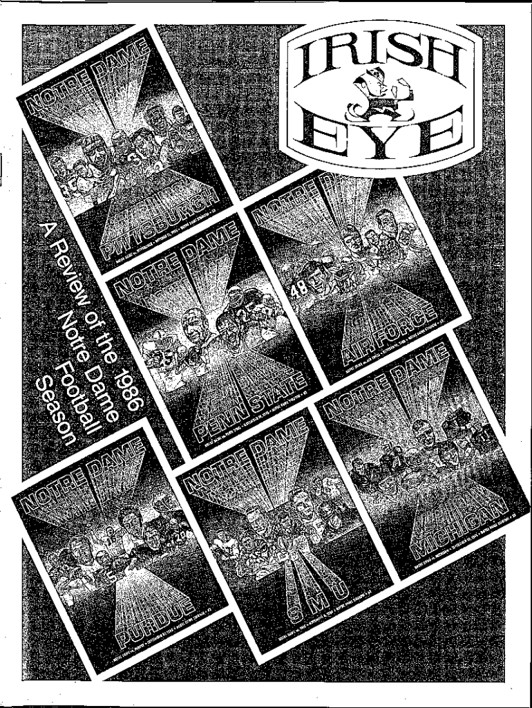 Fillable Online archives nd Notre Dame Schedule News Fax Email Print ...