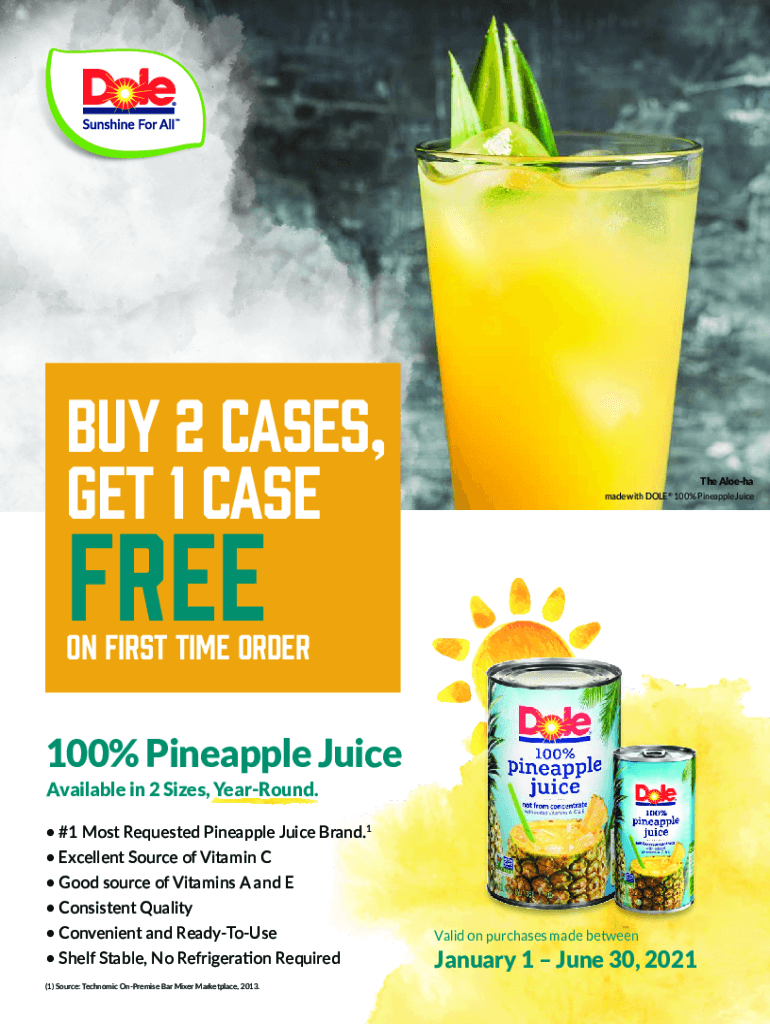 Fillable Online Dole Pineapple in Juice Fruit Pots - 20 x 113g Fax ...