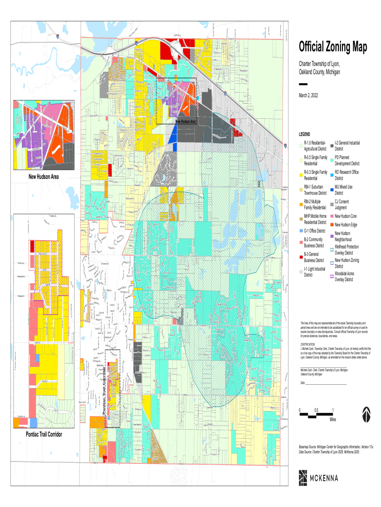 Fillable Online DDA Maps to Lyon Township Fax Email Print pdfFiller