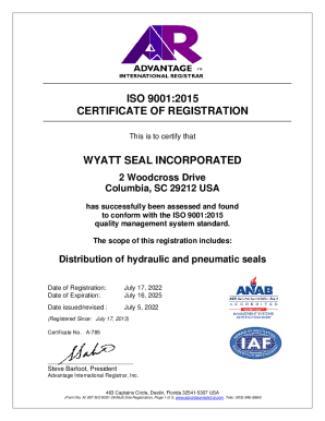 Fillable Online AI097 - Registration Certificate Draft - Multi site Fax ...