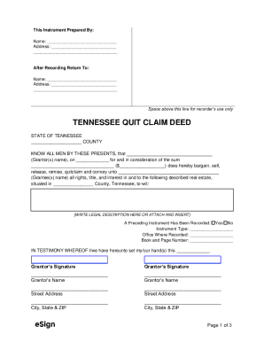 Fillable Maryland Quit Claim Deed Form