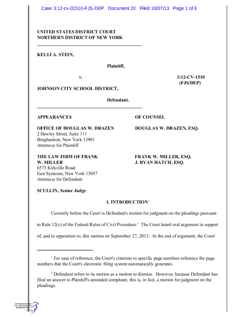 Fillable Online Federal Court Fax Email Print - pdfFiller