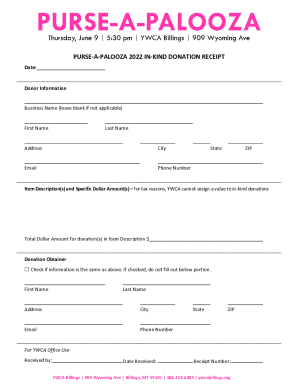 Fillable Online How to fill out a donation tax receipt Fax Email Print ...