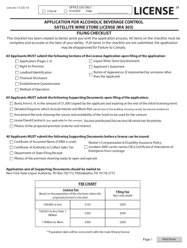 Fillable Online sla ny Daily Licenses Alcoholic Beverage Control CA