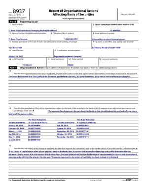 Fillable Online irs form 8937 fillable form Fax Email Print - pdfFiller