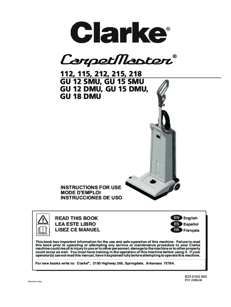 Fillable Online Clarke (Alto) GU15 SMU Ships Fast from Our Huge