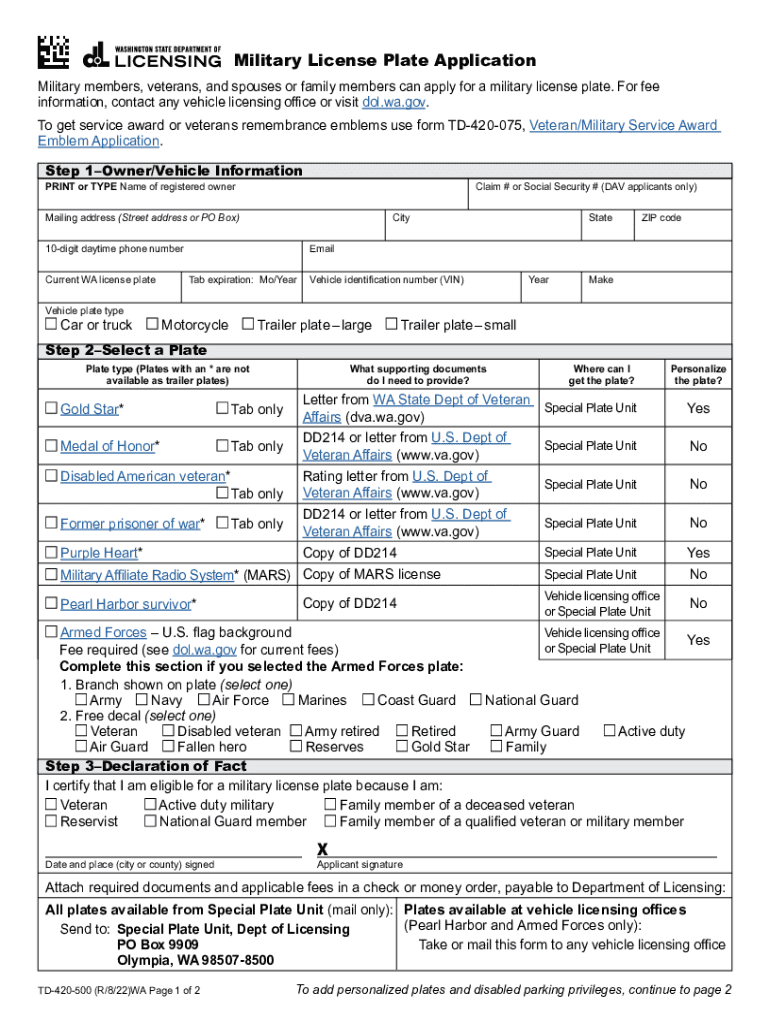 Vehicle Information for Military Personnel in California Preview on Page 1