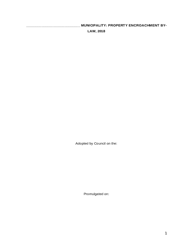 What Can You Do About an Encroachment? Doc Template pdfFiller