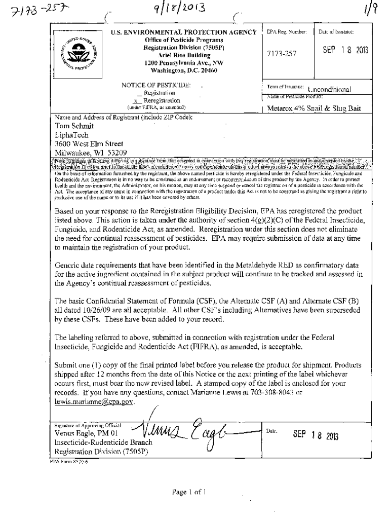 Fillable Online US EPA, Pesticide Product Label, AVITROL CORN CHOPS