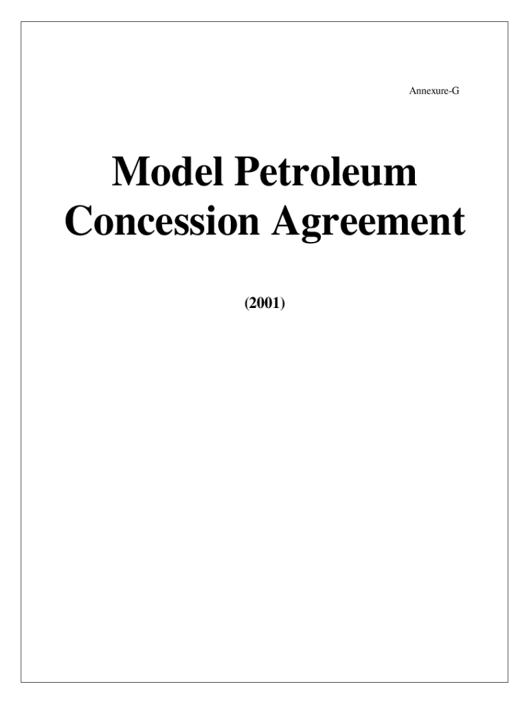 Fillable Online Petroleum Concession Agreement Definition Fax Email