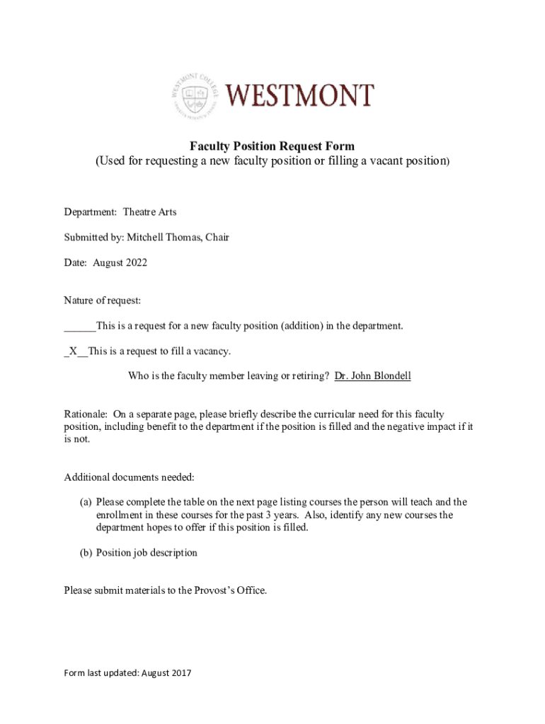 Fillable Online Department Chair's Guidebook Fax Email Print pdfFiller