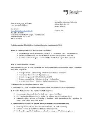 Ansprechpartnerin bei Fragen rund um das Praktikum