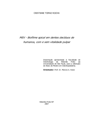 MEV - Biofilme apical em dentes decduos de humanos, ...