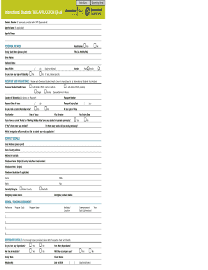 TAFE International Student Application Form QF118