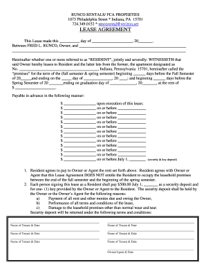 Residential Lease Agreement