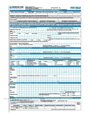 SBI Mutual Fund Application Form