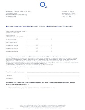 Telefónica O2 Germany GmbH & Co. OHG Kundenkontozusammenführung