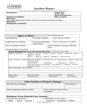 Incident Report Form