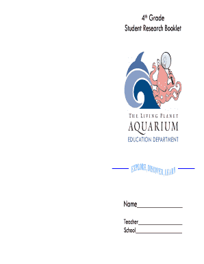 4th Grade Student Research Booklet