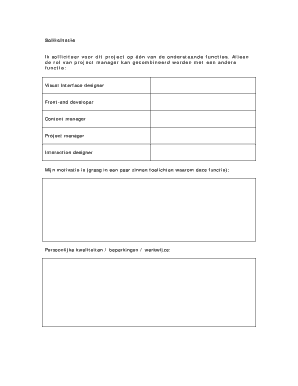 Sollicitatie