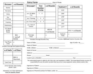 2phase entry form - Maple Ridge Equi-Sports Centre - mrec