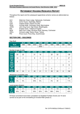 Retirement housing research report - Colne Housing - colnehousing co