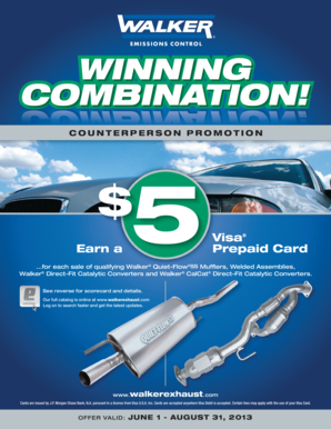 Walker Counterperson Promotion Scorecard