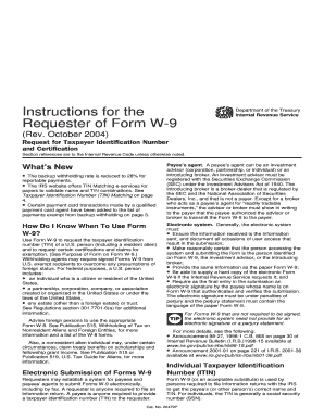 Form W-9 Instructions