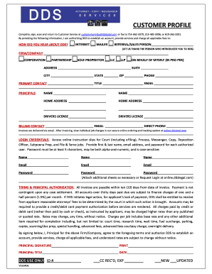 Customer Profile Form