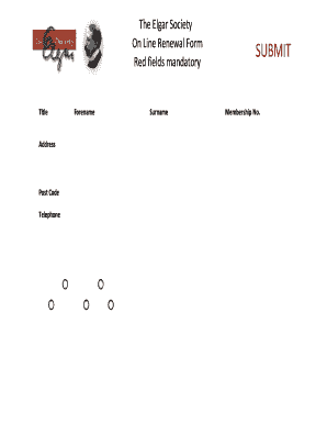 UK Membership Application Form