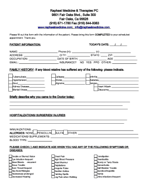 Patient Information Form