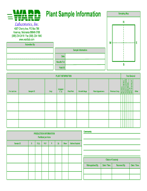 Plant Sample Information Form