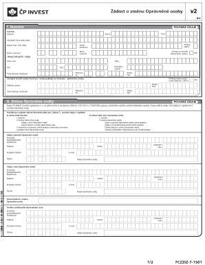 Request to Change Authorized Person