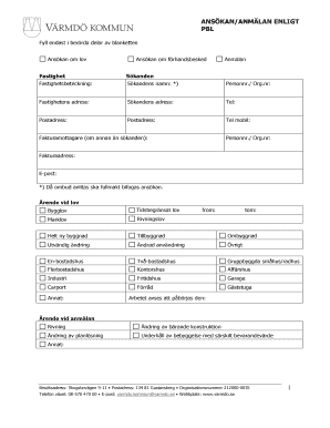 Swedish Building Permit Application