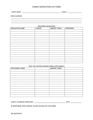 Health History Questionnaire