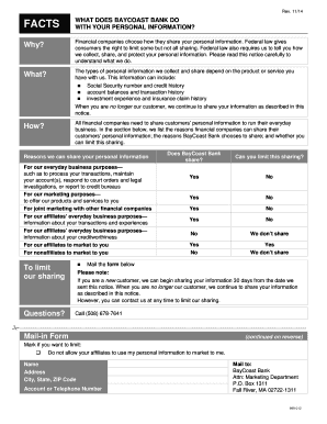 BayCoast Bank Privacy Notice