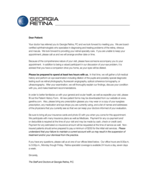 Patient Information Form