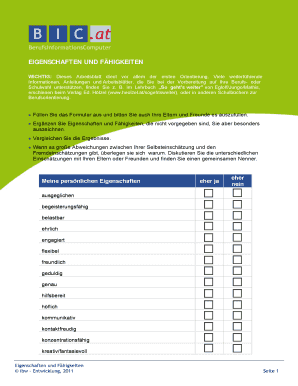 Eigenschaften und Fähigkeiten