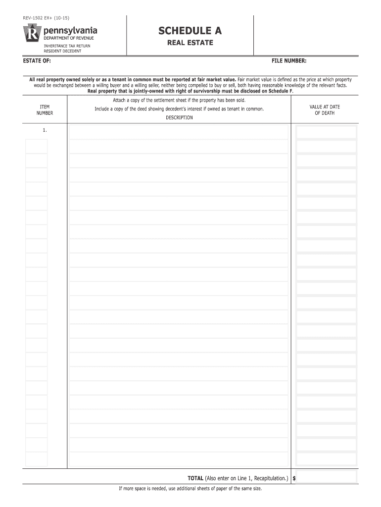 rev 1500 schedule a Preview on Page 1