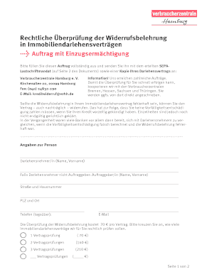 Rechtliche Überprüfung der Widerrufsbelehrung in Immobiliendarlehensverträgen