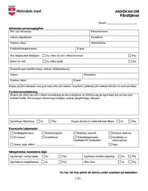Swedish Transport Service Application