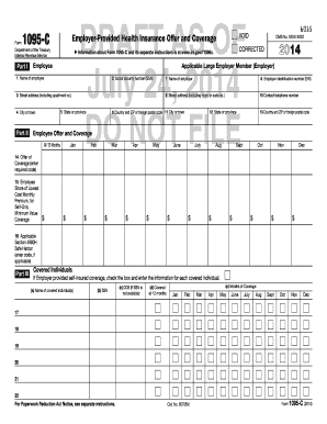 IRS Form 1095-C Draft