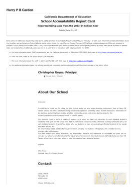 SARC Report for Harry P B Carden - yubacoe